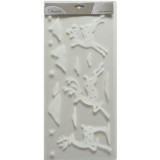 Hausmann Fehér színű karácsonyi ablakmatrica csomag - rénszarvas