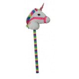 Hausmann Hangot adó, plüss unikornis vesszőparipa, 68 cm - szivárvány színű