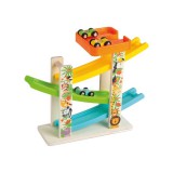 Hausmann Háromszintes lejtős autópálya 3 db kisautóval