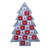 Hausmann Karácsonyfa alakú adventi naptár filcből - 70 cm