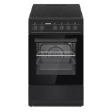 Hausmeister HM 5029 Hőlégkeveréses matt fekete kerámialapos tűzhely