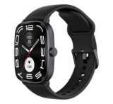 Haylou RS5 okosóra (szilikon szíj, fém ház, aktivitásmérő, IP68 vízálló, 150+ sport mód) FEKETE