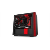 HÁZ NZXT mITX - H210i Matt fekete/piros - CA-H210I-BR