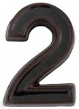 házszám 2-es 120mm kerámia 2000352