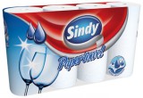 . Háztartási papírtörlő, 2 rétegű, 4 tekercses, Sindy (KHH293)
