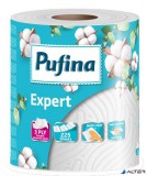 Háztartási papírtörlő, 3 rétegű, 225 lap, 1 tekercses, PUFINA "Expert"