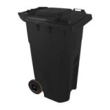 Háztartási szemetes kuka, fekete 240 L (15182)
