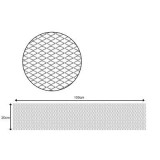 Hd Ezüst színű alumínium hűtőrács 100 x 20 cm AM4514