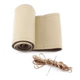 Hd Kormányvédő varrható bőr (lyukacsos) bézs színben 37-39cm