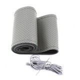 Hd Kormányvédő varrható bőr (lyukacsos) szürke színben 37-39cm