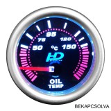 Hd Műszer, olajhőfok mérő fekete tükrös átm.52mm LED7703-2