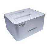 HDD Dokkoló - USB3.0 Hard Disk Cloner (2x 2,5"-3,5" SataHDD; USB3.0 csatlakozó; ezüst-fehér) (SANDBERG_133-74)