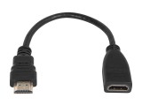 HDMI adapter HDMI aljzat – HDMI csatlakozó 0,2 m