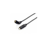 HDMI kábel, forgatható fej, 5 m, EQUIP (EP119365)