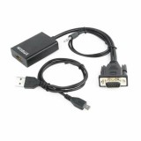 HDMI–VGA Audio Adapter GEMBIRD A-VGA-HDMI-01 Fekete