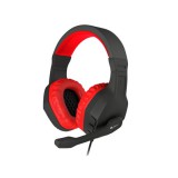 HDP Genesis Argon 200 Gamer mikrofonos sztereo fejhallgató - Piros (NSG-0900) - Fejhallgató
