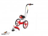 Hecht 155 segédkerekes fűkasza, térfogat: 52 cm³, teljesítmény: 2HP, munkaszélesség: 45,5 cm
