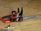 HECHT 2416QT - Elkeltromos láncfűrész  230V/50Hz, 2400W, vezető hossza 40cm, láncsebesség 14m/s, egyenletes indítás