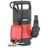 HECHT 3400 - Merülő szivattyú, szennyezett vízhez is, teljesítmény: 400 W, max. emelőmagasság: 5 m, max. átfolyás: 7500 l/óra, 10 m-es gumis bekötő kábel
