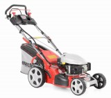 HECHT 5484 SXE 5IN1 benzines fűnyíró 135ccm 3,3Le 46cm önjárós, önindítós, vágási magasság 25-75mm, gyűjtőkosár 60l, fémházas,mulcsozó betét, sebességváltós