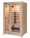 HECHT ACTIVE - Infraszauna, méretek 1200x1000x1900mm, teljesítmény 2080w, hőmérsékleti tartomány 18-65*C, két személyes, anyaga kanadai hemlokfenyő.