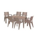 HECHT ANEGADA BEIGE 6 – Kerti bútor