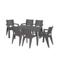 HECHT ANEGADA GRAPHITE 6 – Kerti bútor