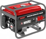 HECHT GG 2500 - Áramfejlesztő, motor: 196 cm³, max. nyomaték: 11,5 Nm, állandó teljesítmény: 2000 W, max. teljesítmény: 2200 W, zajszint: 90 dB, tartály: 15 l, aljzat: 2x230 V, 1x12 V DC