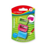 Hegyezõ 1 lyukú 3 db/bliszter Keyroad Cute vegyes színek