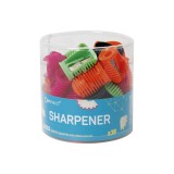 Hegyezõ 1 lyukú mûanyag Connect különféle színek, 36 db/henger