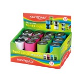 Hegyezõ 2 lyukú tartályos 12 db/display Keyroad Sand Clock vegyes színek