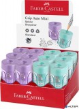 Hegyező display, egylyukú, tartályos FABER-CASTELL "GRIP Auto Mini", vegyes pasztell színek