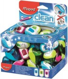 Hegyező display, egylyukú, tartályos, MAPED Clean, vegyes színek (IMA030111)