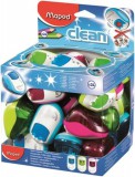 Hegyező display, kétlyukú, tartályos, MAPED Clean, vegyes színek (IMA030211)