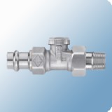 Heimeier radiátorszelep 1/2" sarok visszatérő roppantós