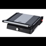 Heinner HEPG-F2000BKSS, 2000 W, Állítható hőmérséklet, Tapadásmentes, Fekete-Inox, Elektromos kontakt grill