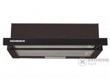 Heinner HTCH-440GBK Beépíthető teleszkópos páraelszívó, 60cm, 325 m3/h, 1 motor, 2 fokozat, Fekete üveg