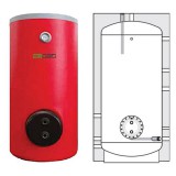 Heizer BSX-5 500 L-es álló zománcozott indirekt tároló, kivehető inox hőcserélővel