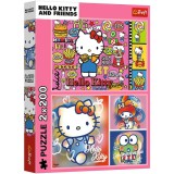 Hello Kitty és barátai 2x200-as puzzle - Trefl