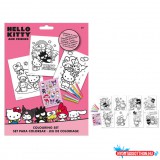Hello Kitty Friends színező szett matricával
