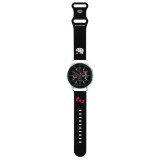 Hello Kitty óraszíj univerzális HKUWLSCHBLK Szilikon Kitty fej fekete 22mm