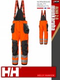 Helly Hansen ALNA 2.0 ORANGEHV vízálló technikai shell kantáros nadrág - munkaruha