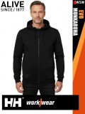 Helly Hansen EVO BLACK prémium zipzáros kapucnis férfi pulóver - munkaruha