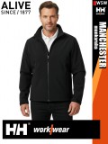 Helly Hansen MANCHESTER BLACK prémium technikai férfi softshell kabát - munkaruha
