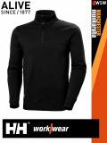 Helly Hansen MANCHESTER BLACK prémium technikai férfi zippzáros pulóver - munkaruha