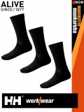 Helly Hansen MANCHESTER BLACK premium zokni 3 pár - munkaruha