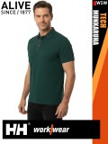 Helly Hansen TECH DARKESTSPRUCE technikai UV álló galléros férfi póló - munkaruha