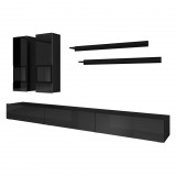 Helvetia Athens W1LG10 nappali szett - (Matt fekete/fényes fekete)