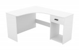 Helvetia CORNER sarokíróasztal, fehér