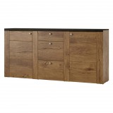 Helvetia Larona L6DZ25 komód - 2 ajtós, 3 fiókos (Lefkas tölgy)